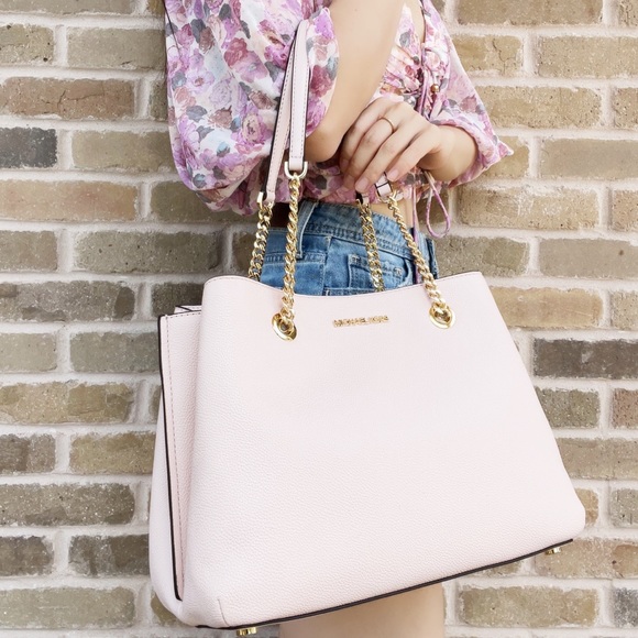 Michael Kors large chain tote pebbled leather - Picture 10 of 16